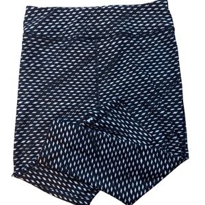 Under Armour Activewear Compression Leggings HeatGear Running Gym Black White MD